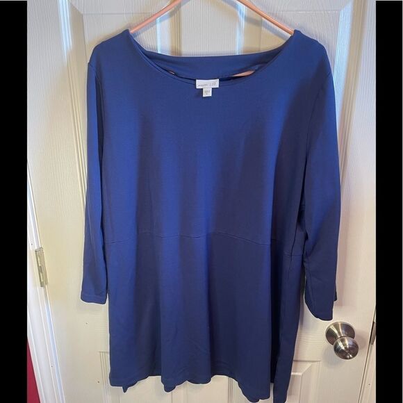 J.Jill blue Ponte tunic sz XL - Picture 1 of 5